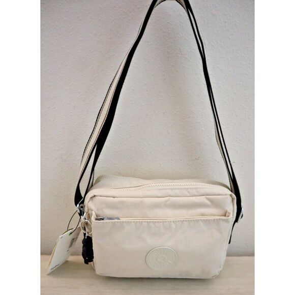 Kipling K17076-W58 Women's Md. Light Sand/Beige Abanu Crossbody/Shoulder Bag - Picture 3 of 16